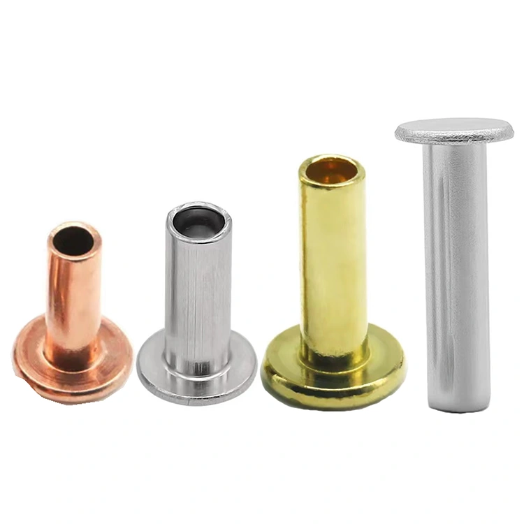 ফ্ল্যাট হেড হাফ হোলো রিভেটস